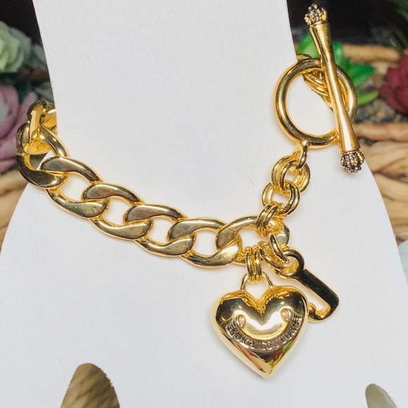 Juicy Couture Jewelry - Vintage Signature Juicy Couture Charm Bracelet, Starter Puffy Heart & J Charms